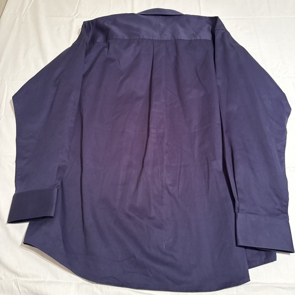 SHIRT Ariat  MENS LARGE Casual Western NAVY Long Sleeve Button Up - Picture 8 of 9